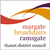 3 towns Thanet District Council logo for margate broadstairs ramsgate