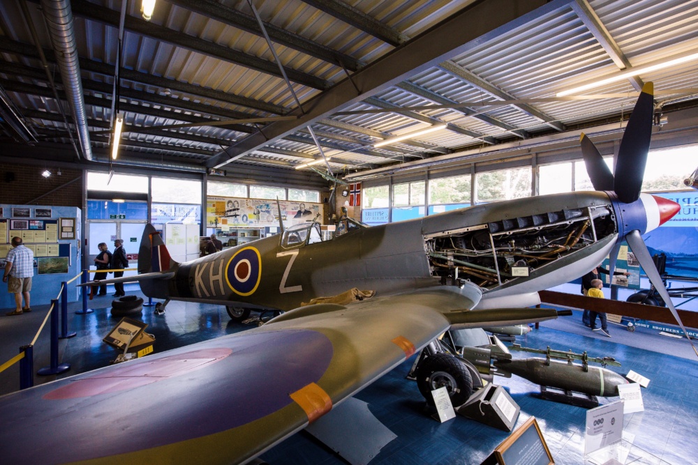 Spitfire-at-Spitfire-and-Hurricane-Museum-Manston.-Credit-@VisitThanet