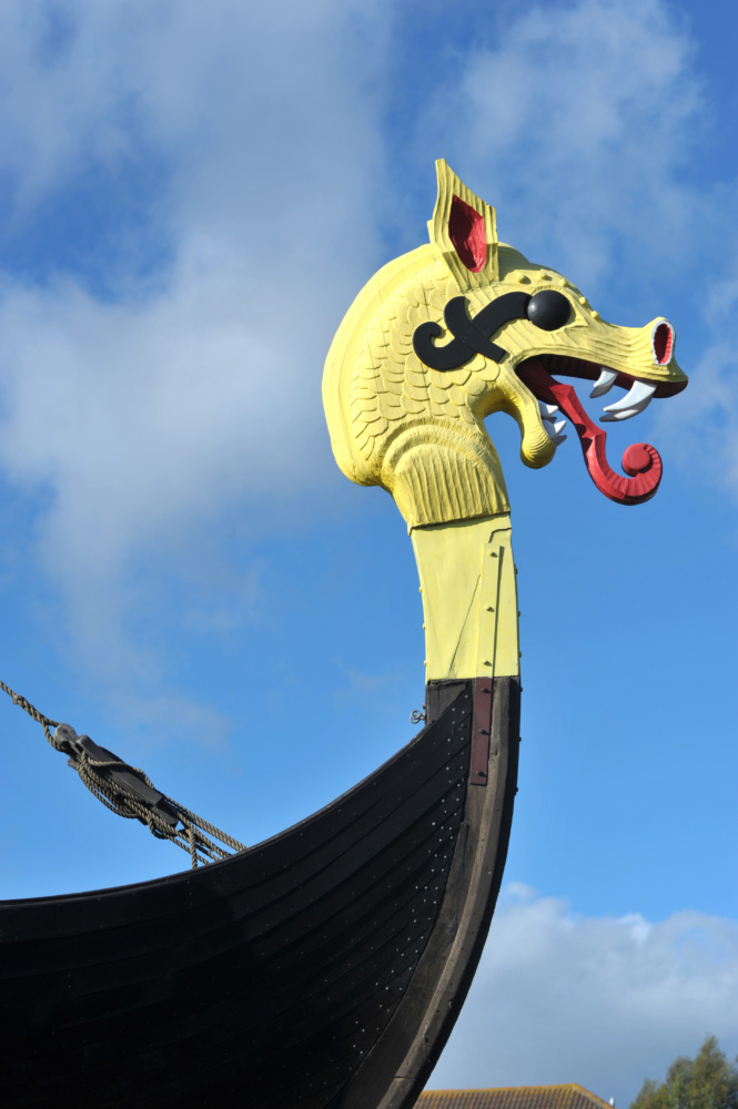 The Hugin Viking Ship on Hugin Green, Cliffsend.