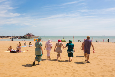 Dickensian-bathers-at-Viking-Bay-Broadstairs.-Credit-@VisitThanet