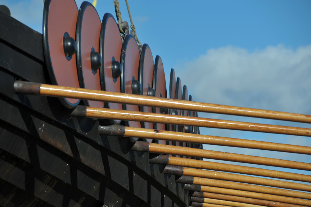The Hugin Viking Ship on Hugin Green, Cliffsend.