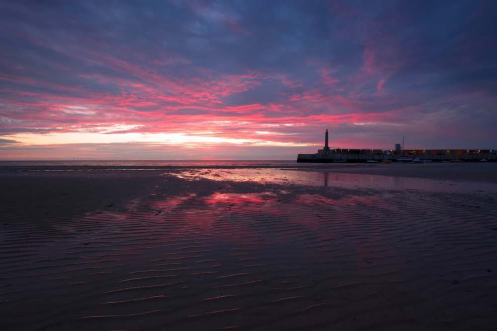 Margate-Harbour-Arm-Sunset-Pink-2
